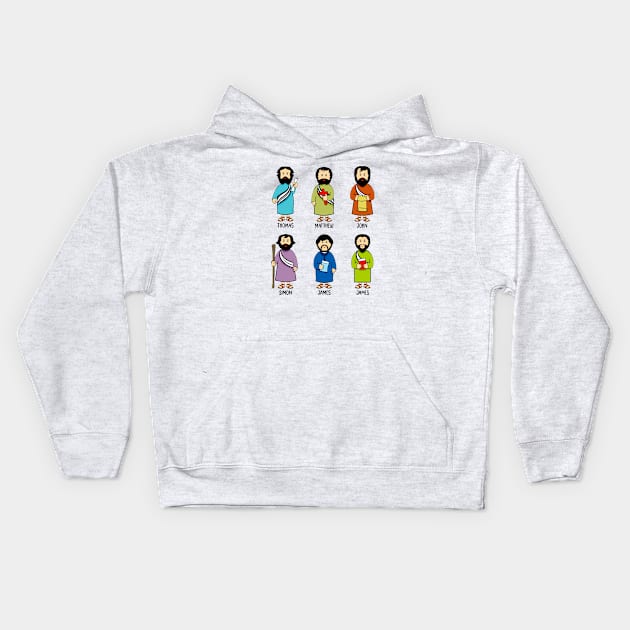 The apostles of Jesus Christ. Kids Hoodie by sandra0021tees